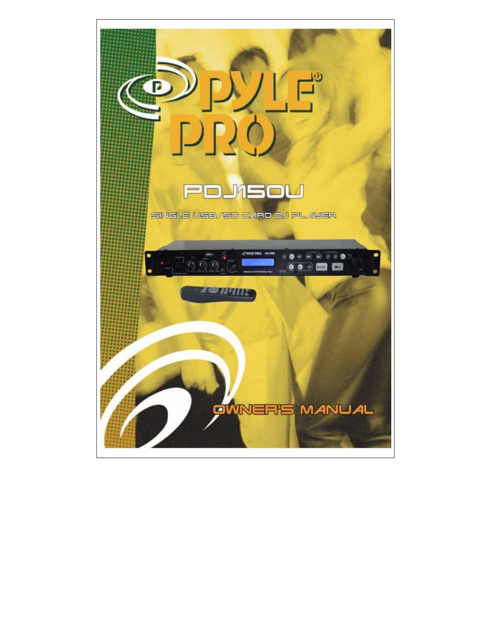 PYLE Audio PDJ150U CD Player User Manual