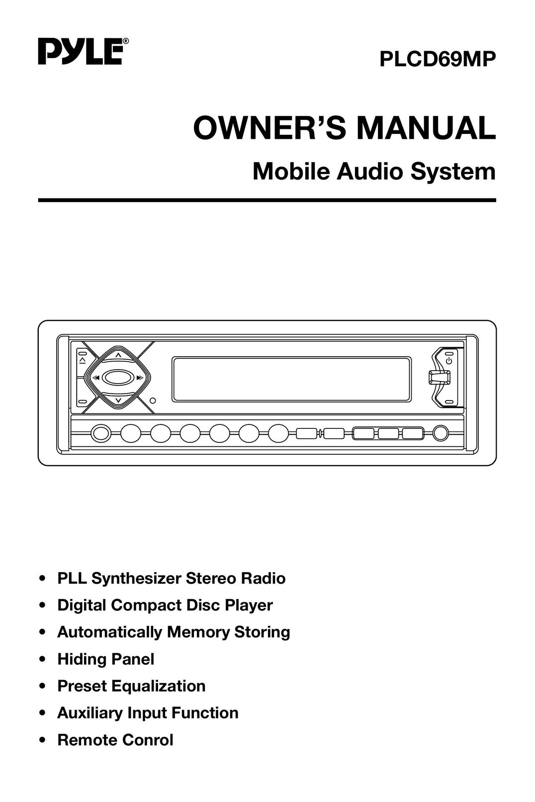PYLE Audio PLCD69MP CD Player User Manual
