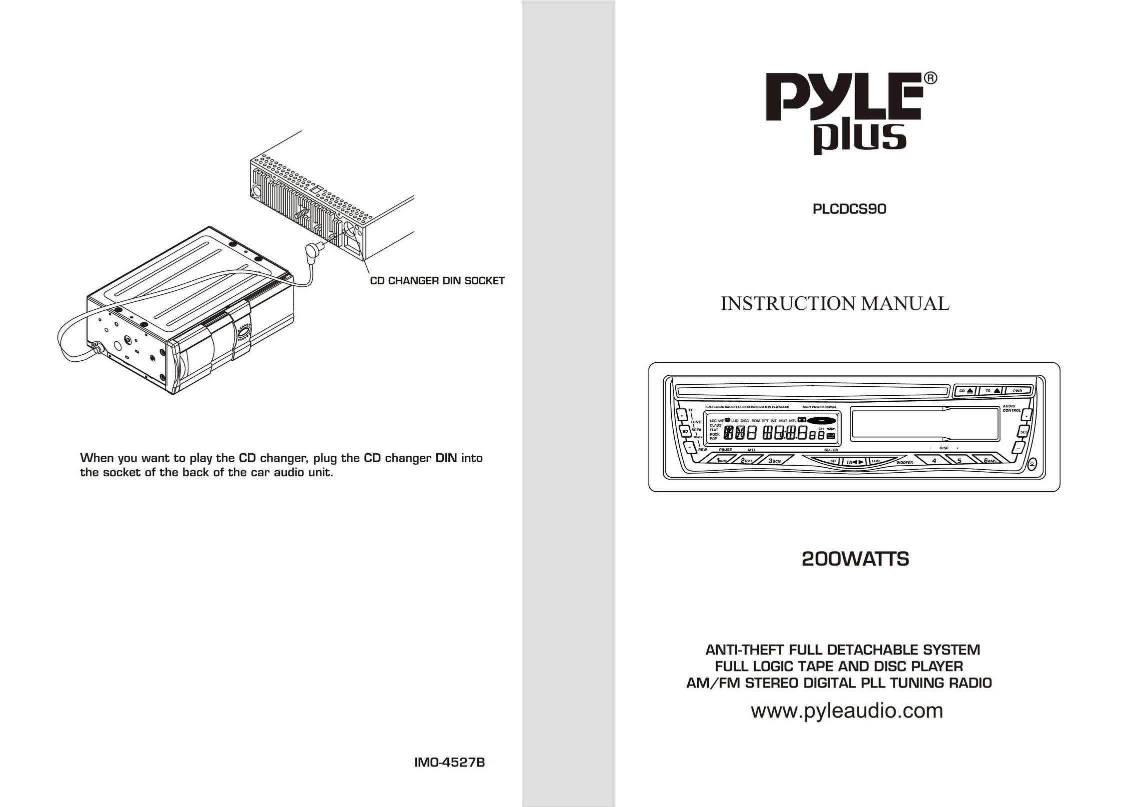 PYLE Audio PLCDCS90 CD Player User Manual