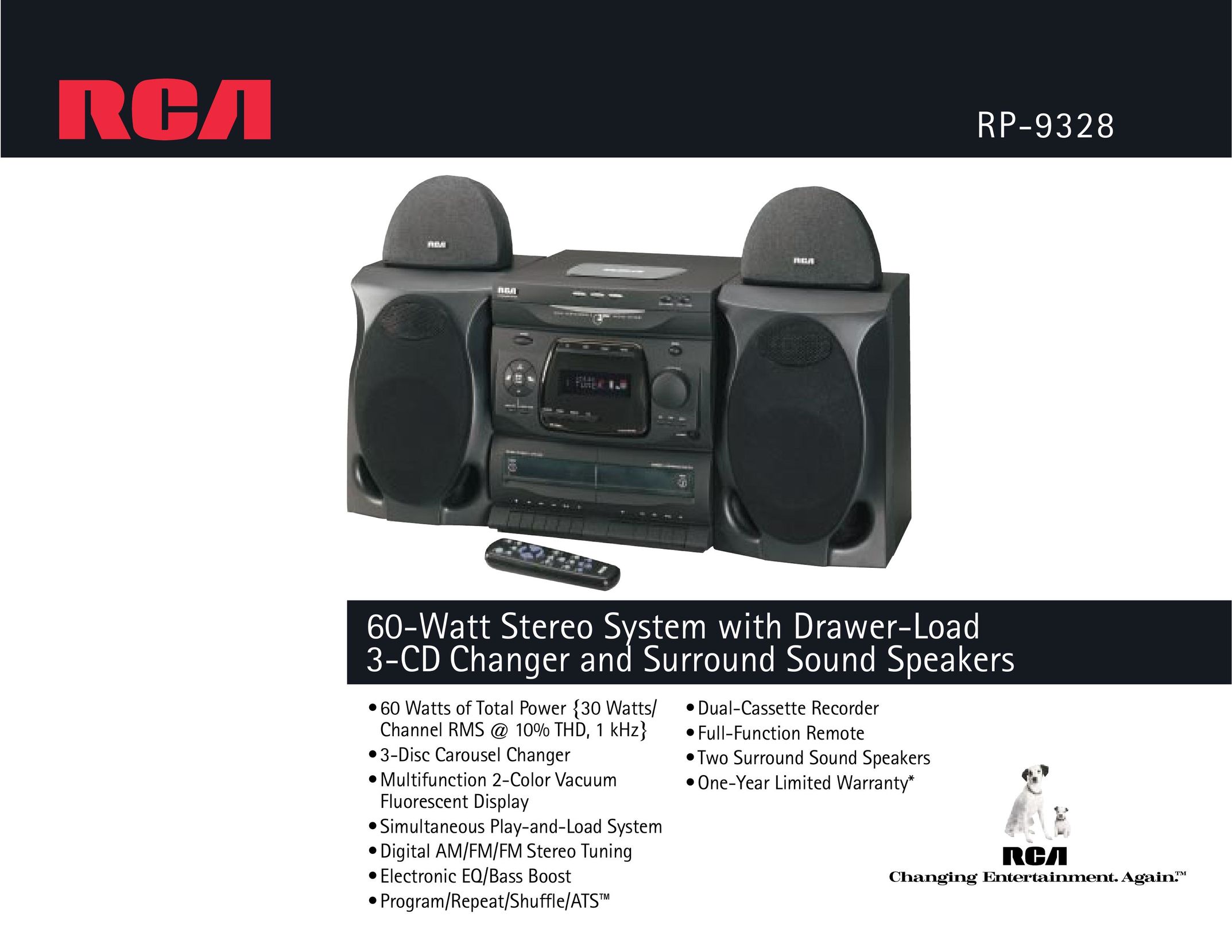 RCA RP-9328 CD Player User Manual