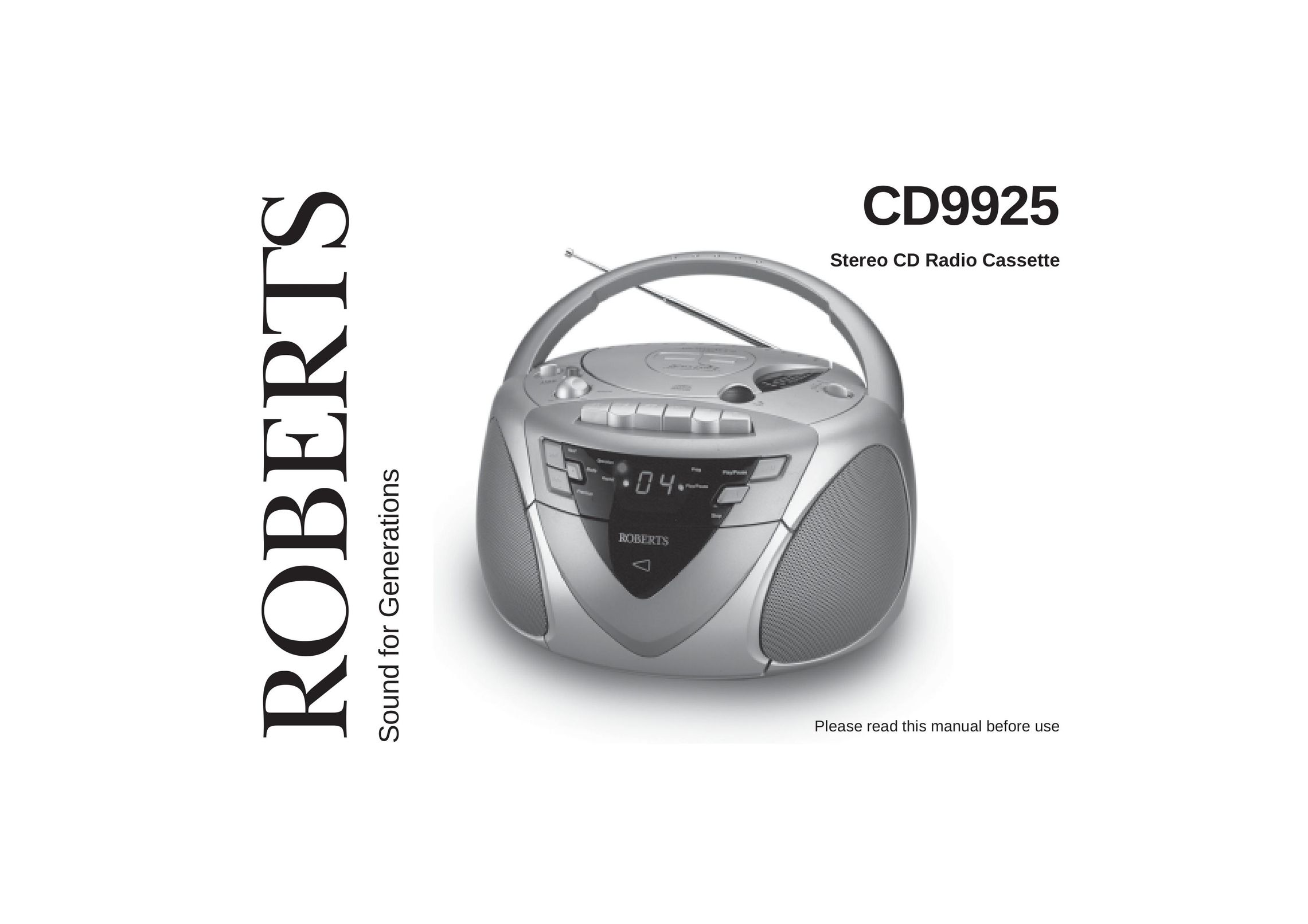 Roberts Radio CD9925 CD Player User Manual