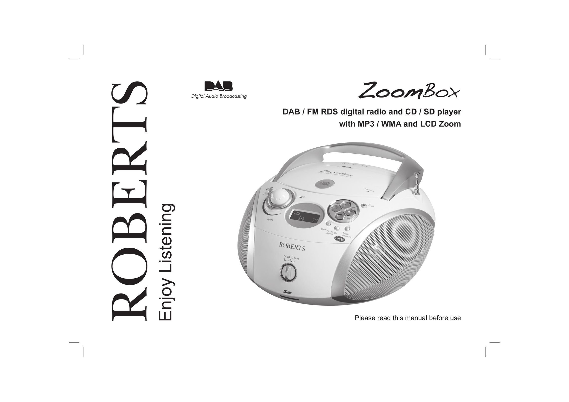 Roberts Radio ZoomBox CD Player User Manual