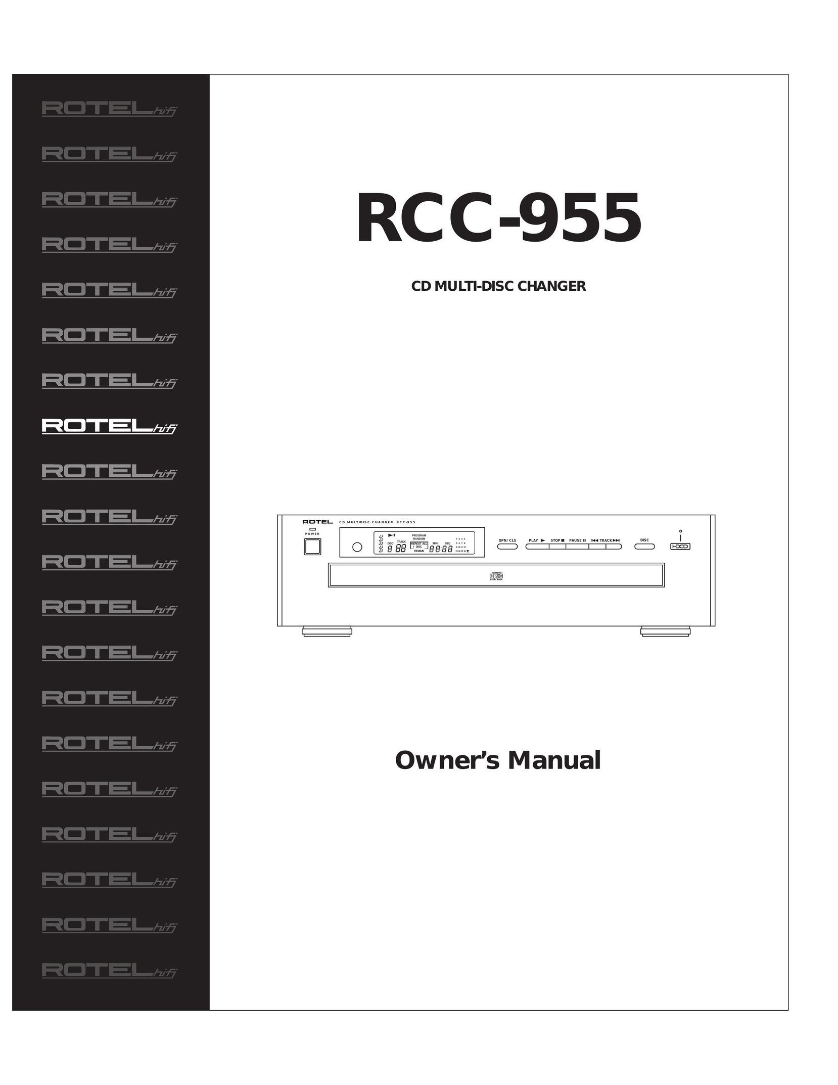 Rotel RCC-955 CD Player User Manual