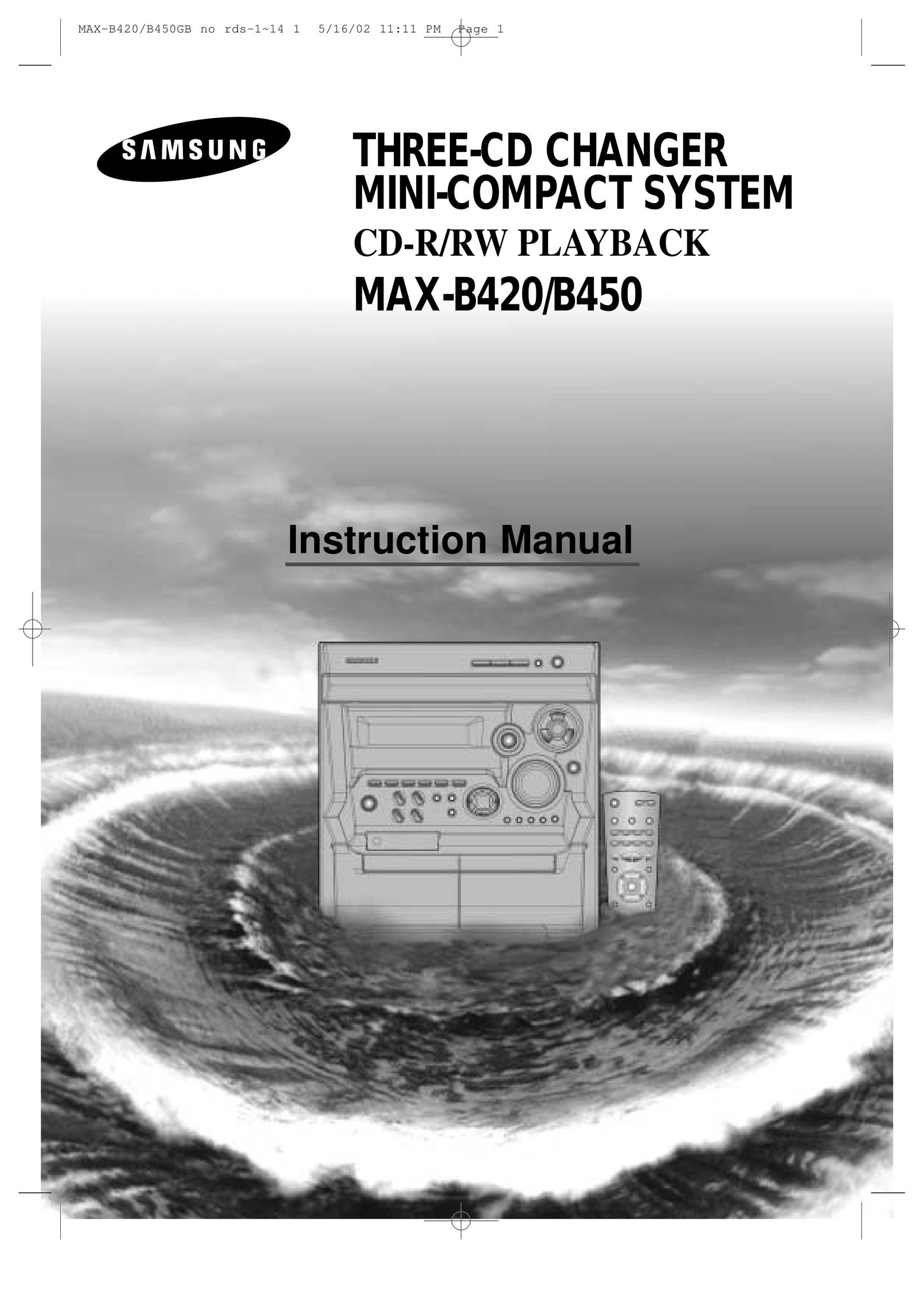Samsung MAX-B420 CD Player User Manual