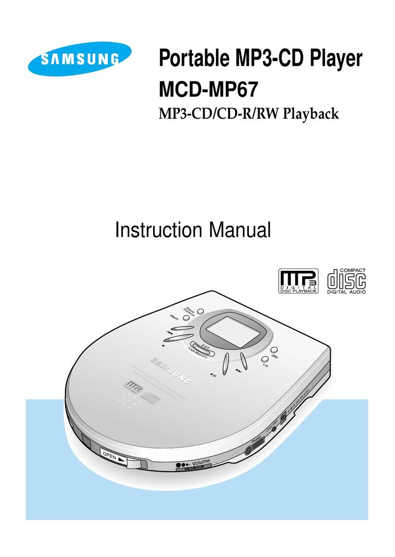 Samsung MCD-MP67 CD Player User Manual