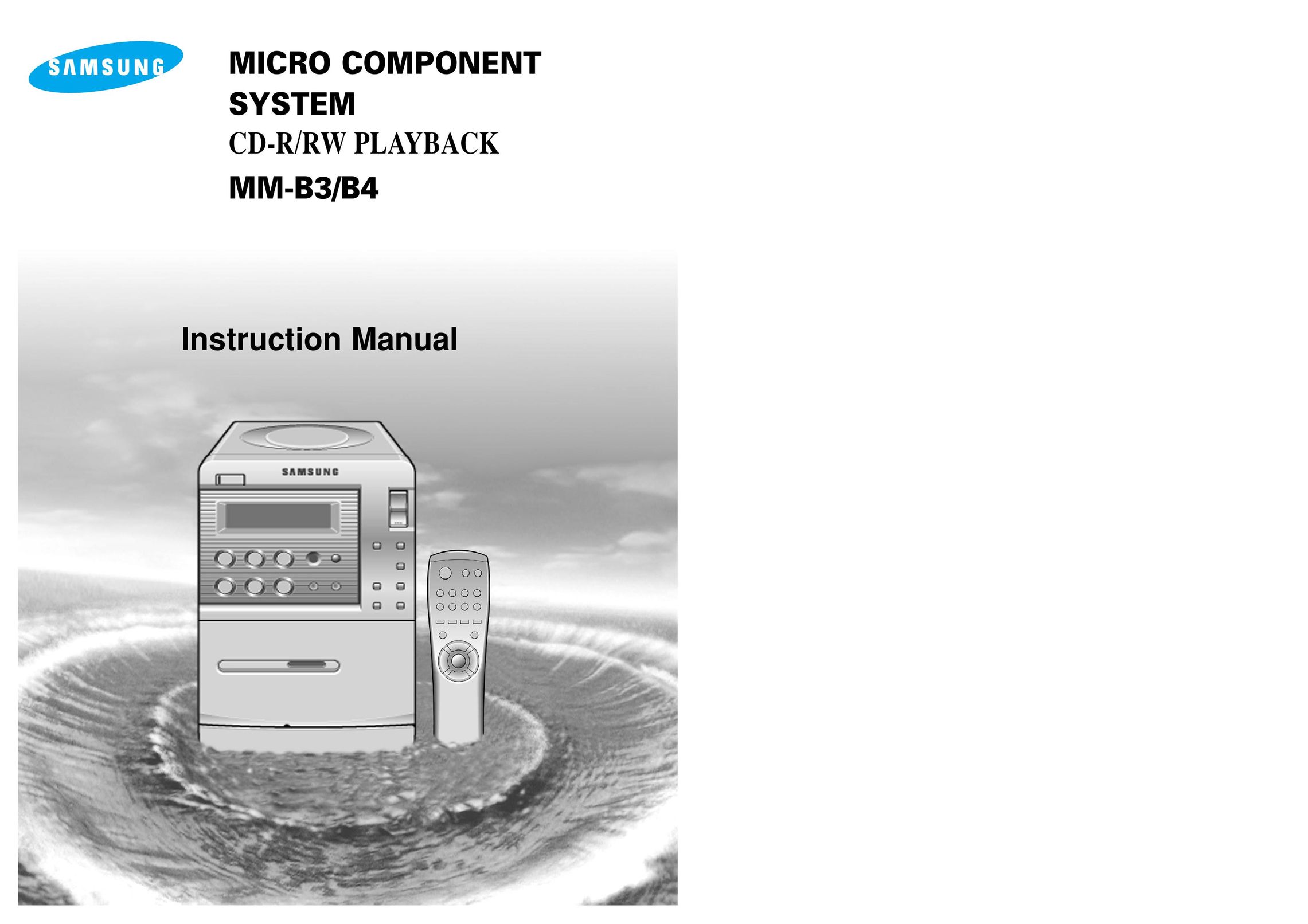 Samsung MM-B3/B4 CD Player User Manual