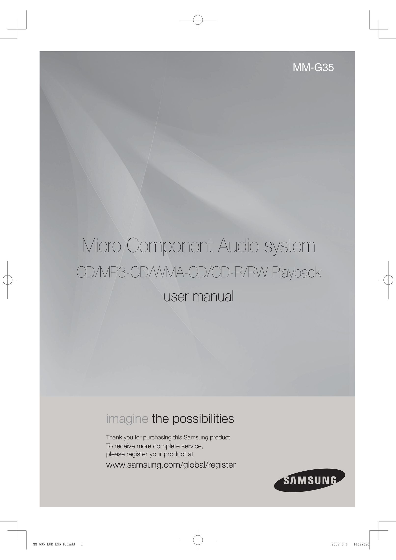 Samsung MM-G35 CD Player User Manual