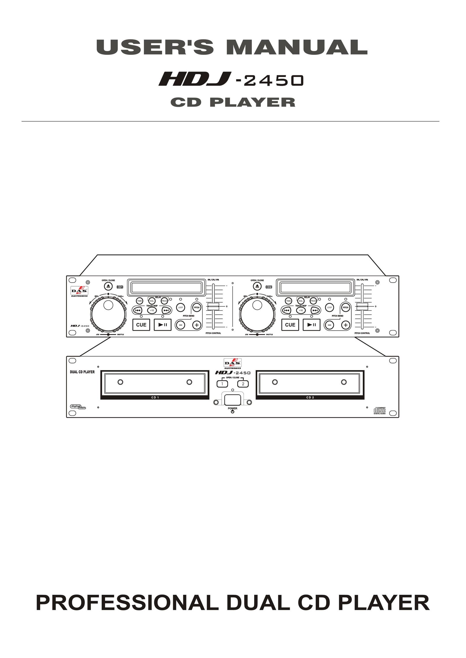 Scosche Industries HDJ-2450 CD Player User Manual