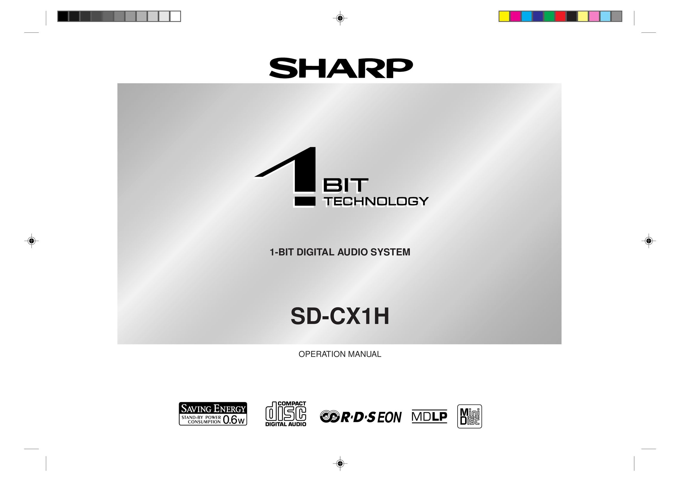 Sharp SD-CX1H CD Player User Manual