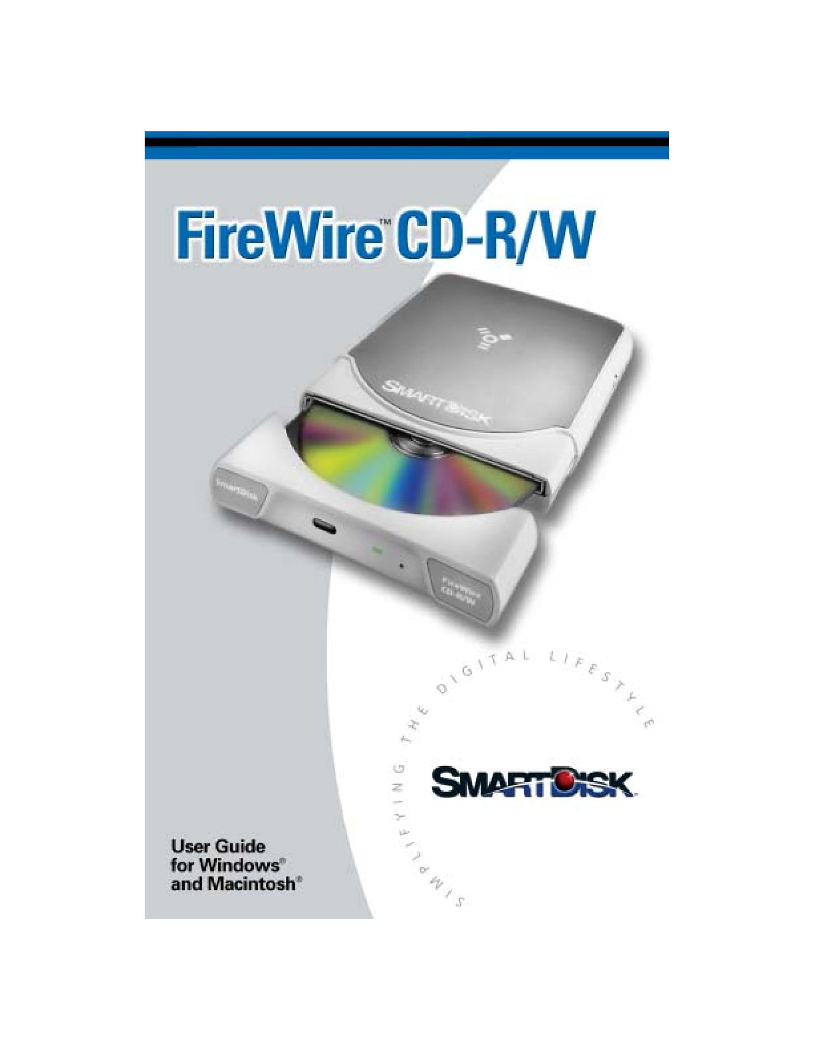 SmartDisk Firewire CD-R/W CD Player User Manual