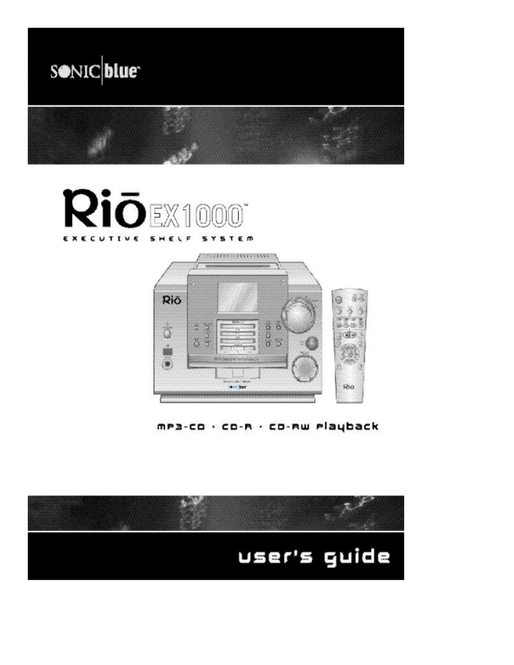 Sonic Blue EX1000 CD Player User Manual