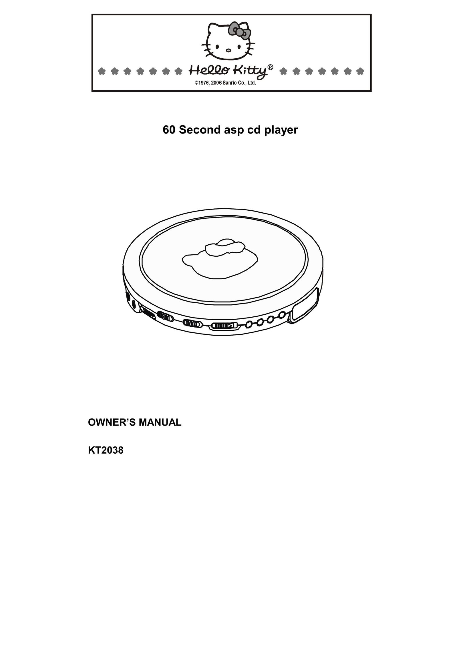 Spectra KT2038 CD Player User Manual