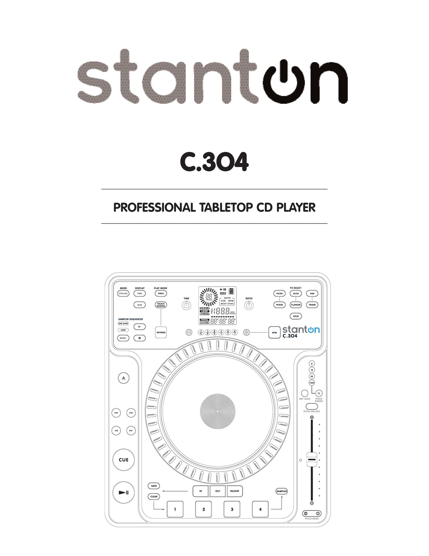 Stanton C.304 CD Player User Manual