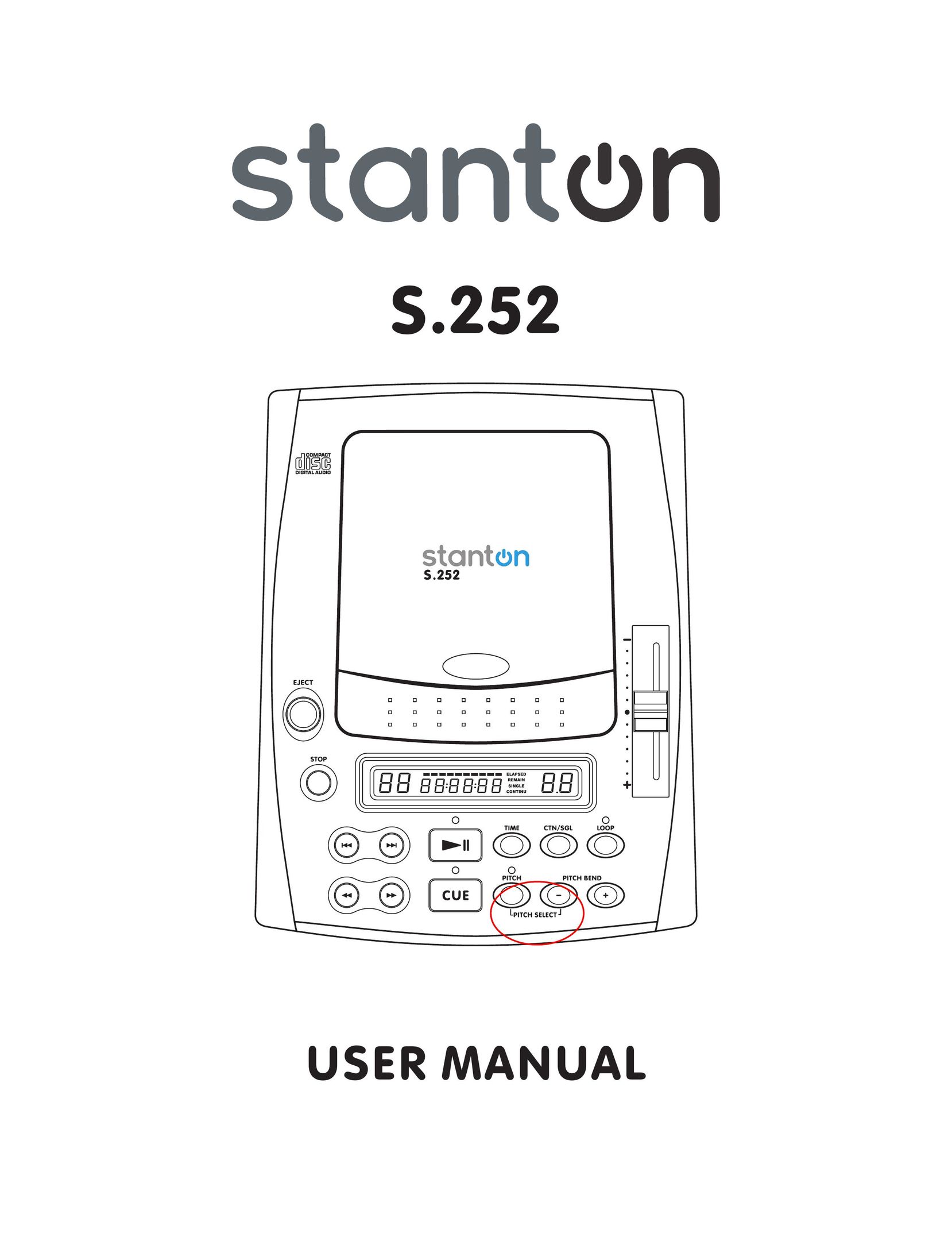 Stanton S.252 CD Player User Manual