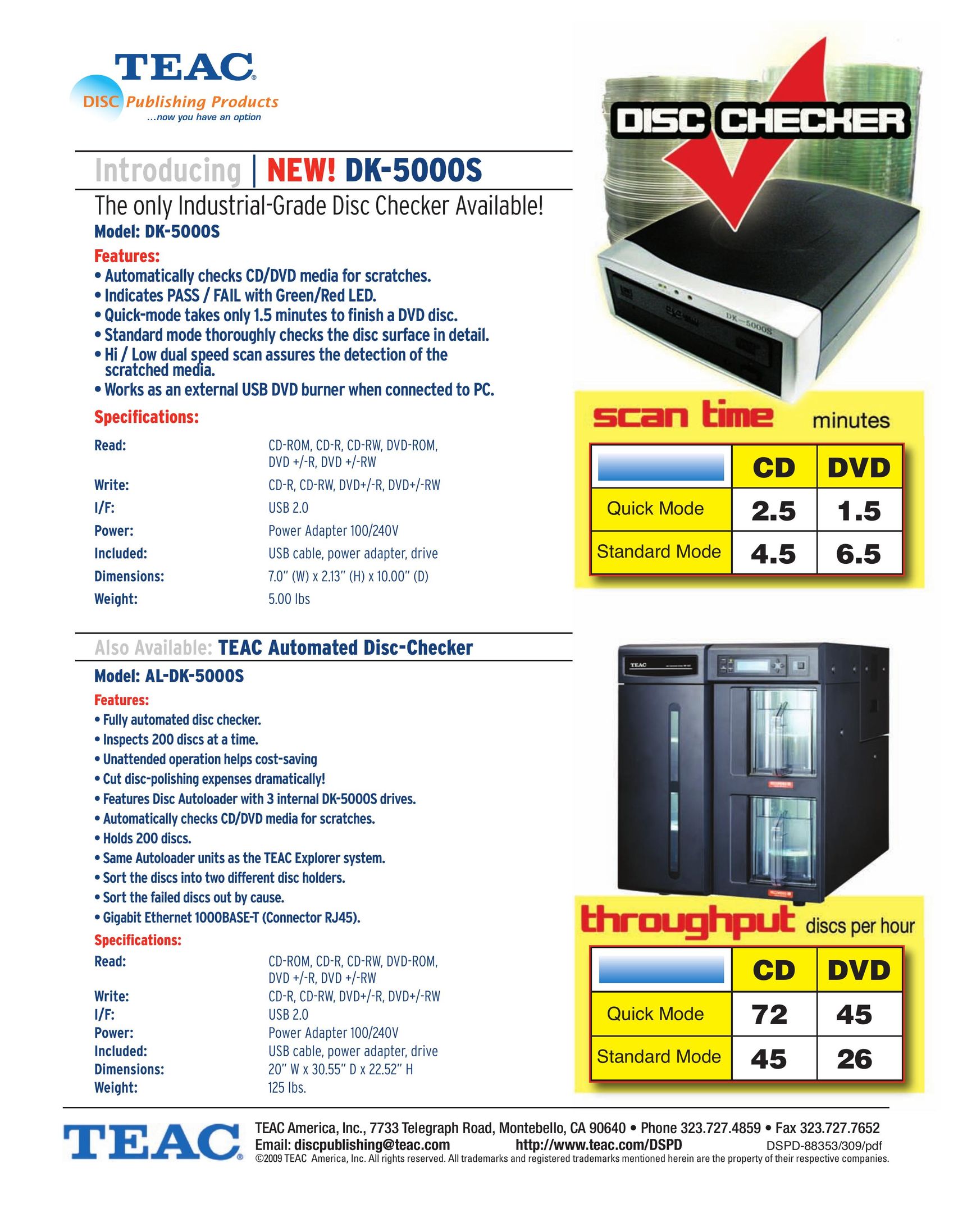 Teac DK-5000S CD Player User Manual