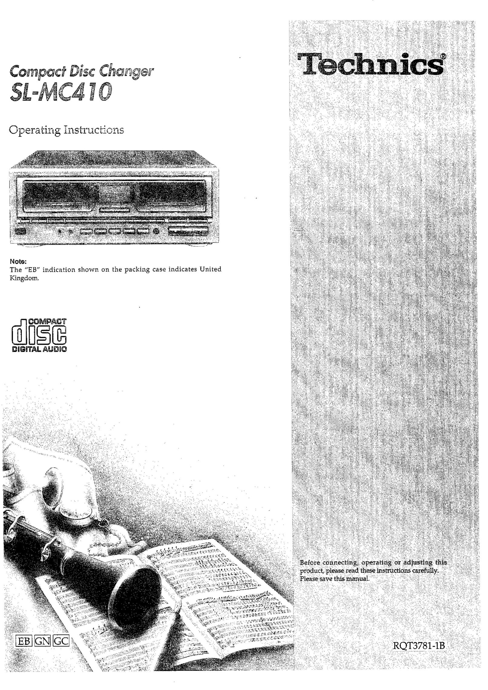Technics sl-mc410 CD Player User Manual