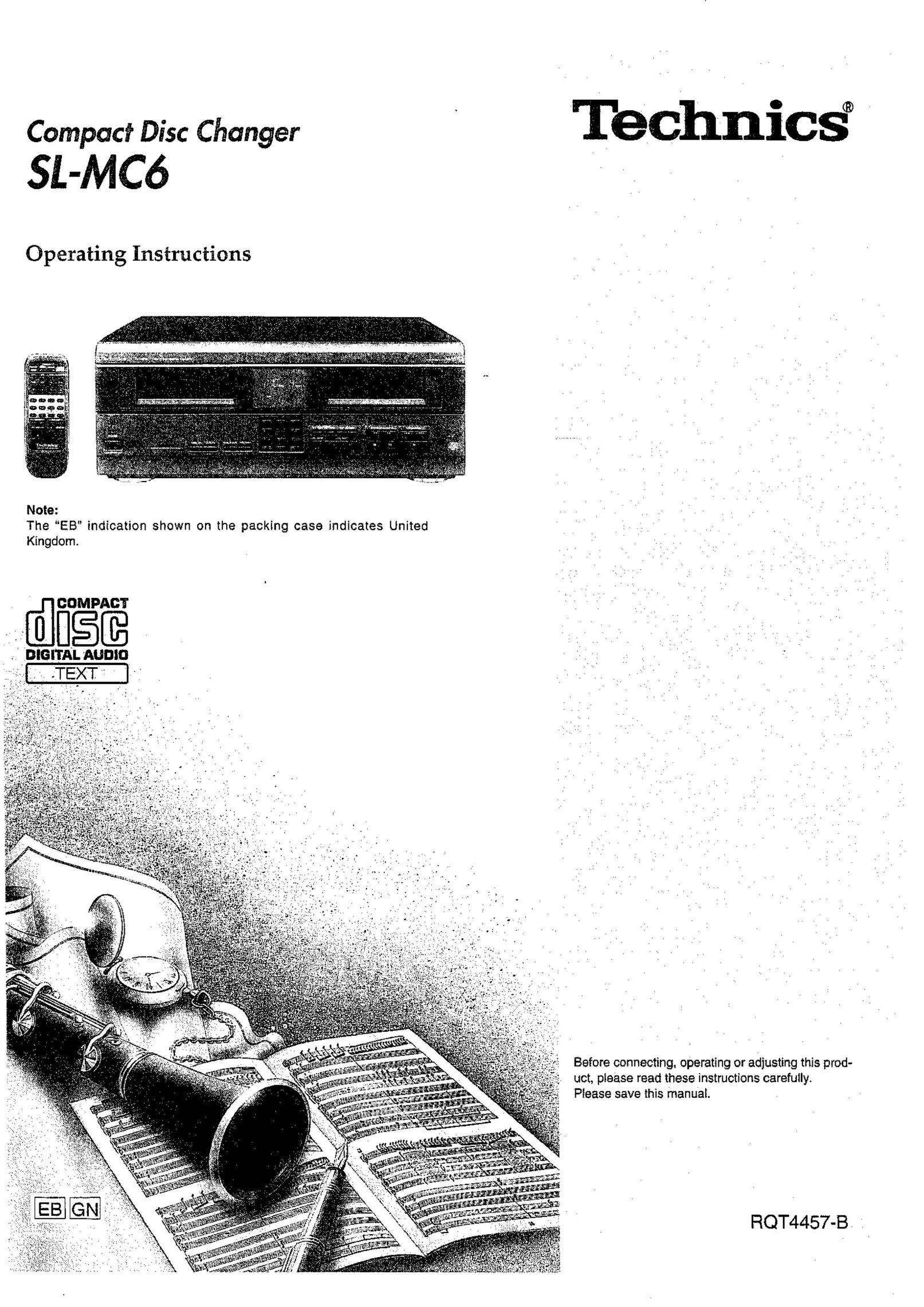 Technics SL-MC6 CD Player User Manual