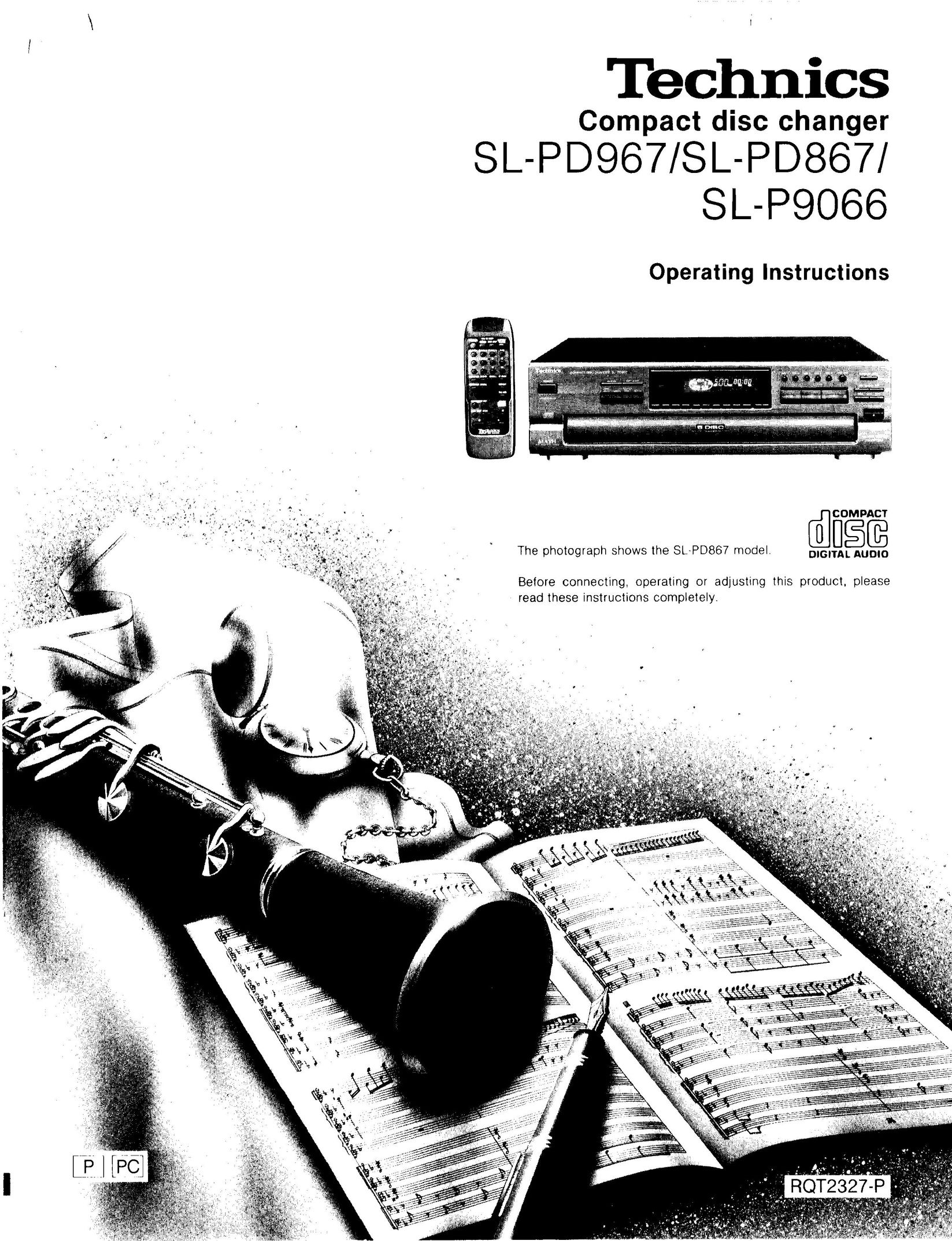 Technics SL-PD867 CD Player User Manual