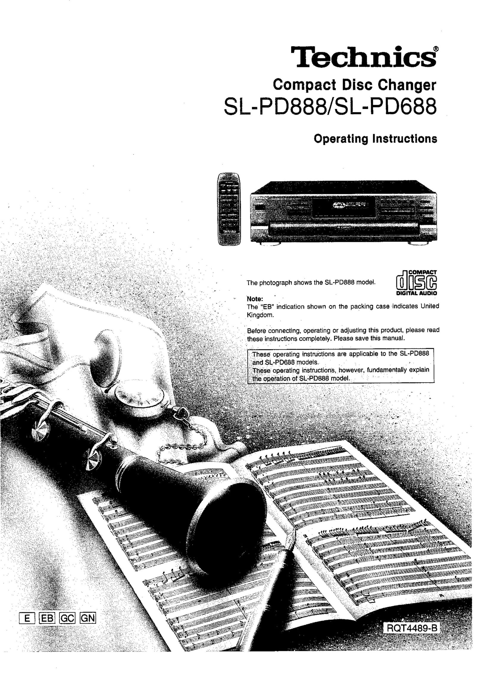 Technics SL-PD888 CD Player User Manual