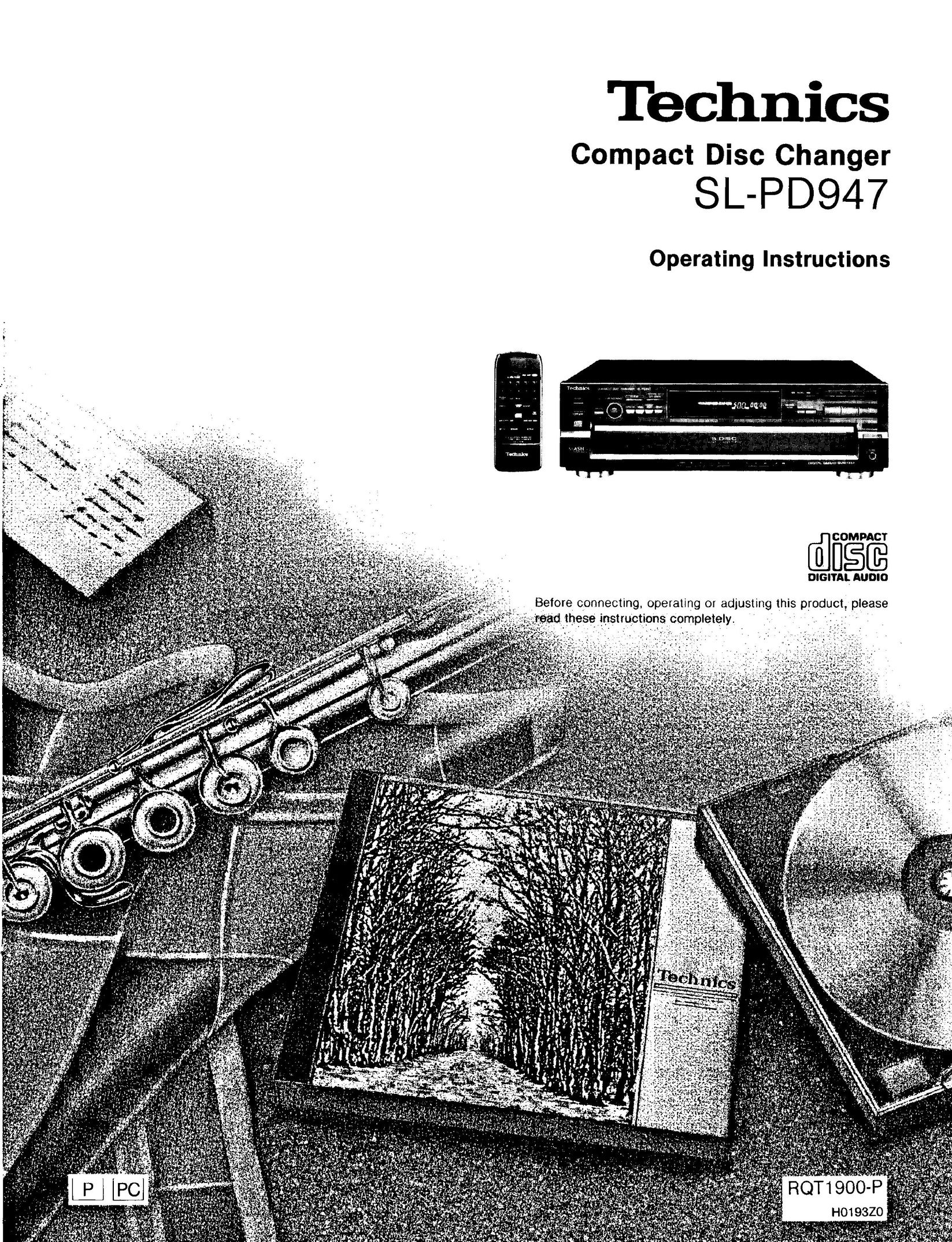 Technics SL-PD947 CD Player User Manual