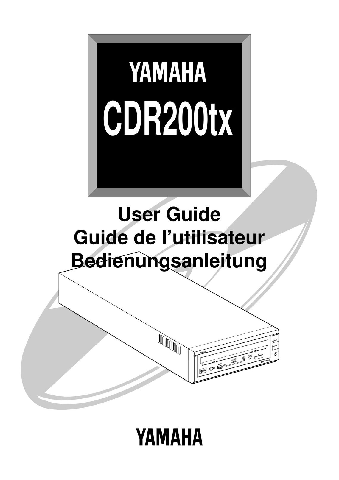 Yamaha CDR200tx CD Player User Manual