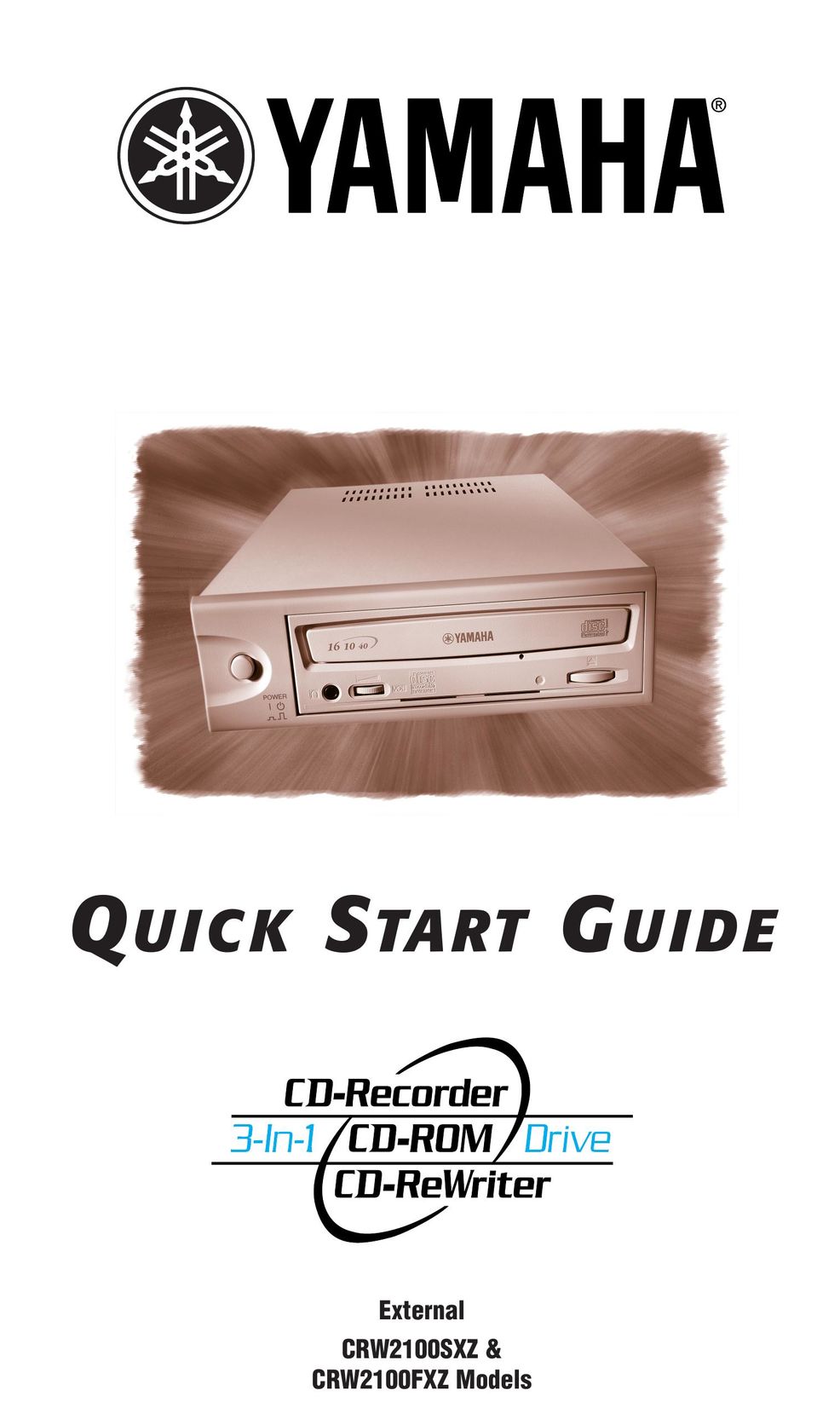 Yamaha CRW2100FXZ CD Player User Manual