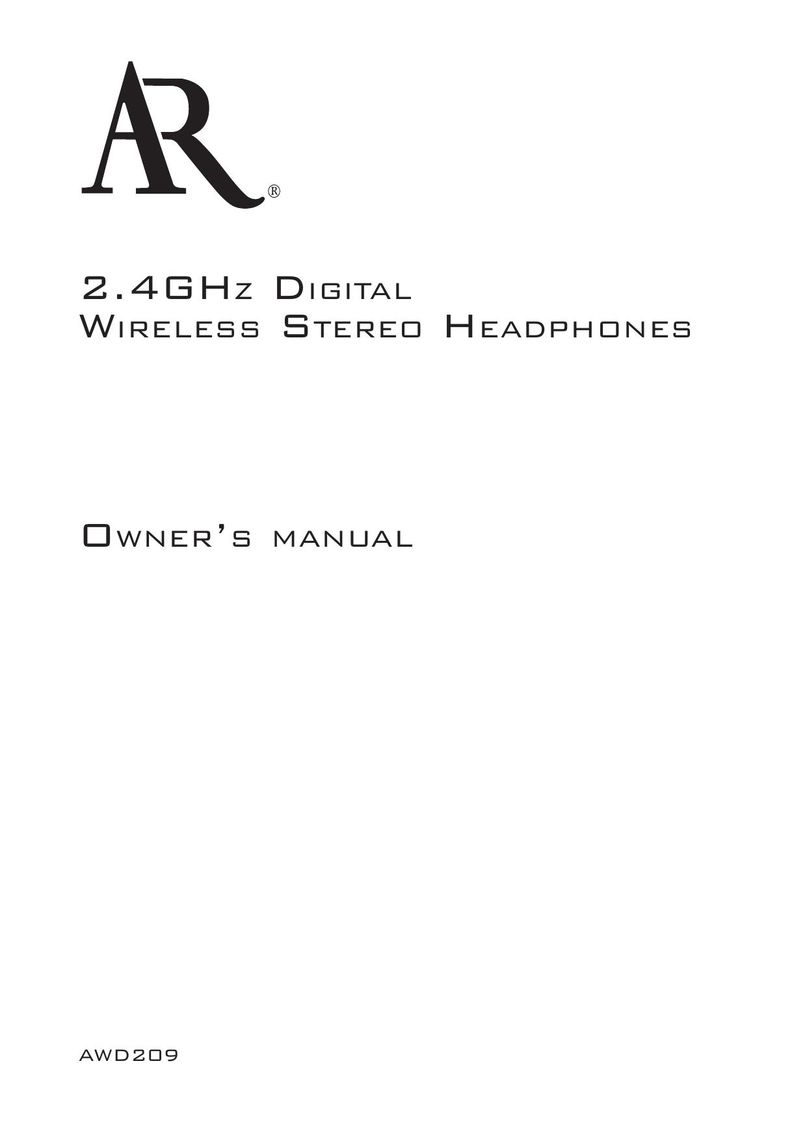Acoustic Research AWD209 Headphones User Manual