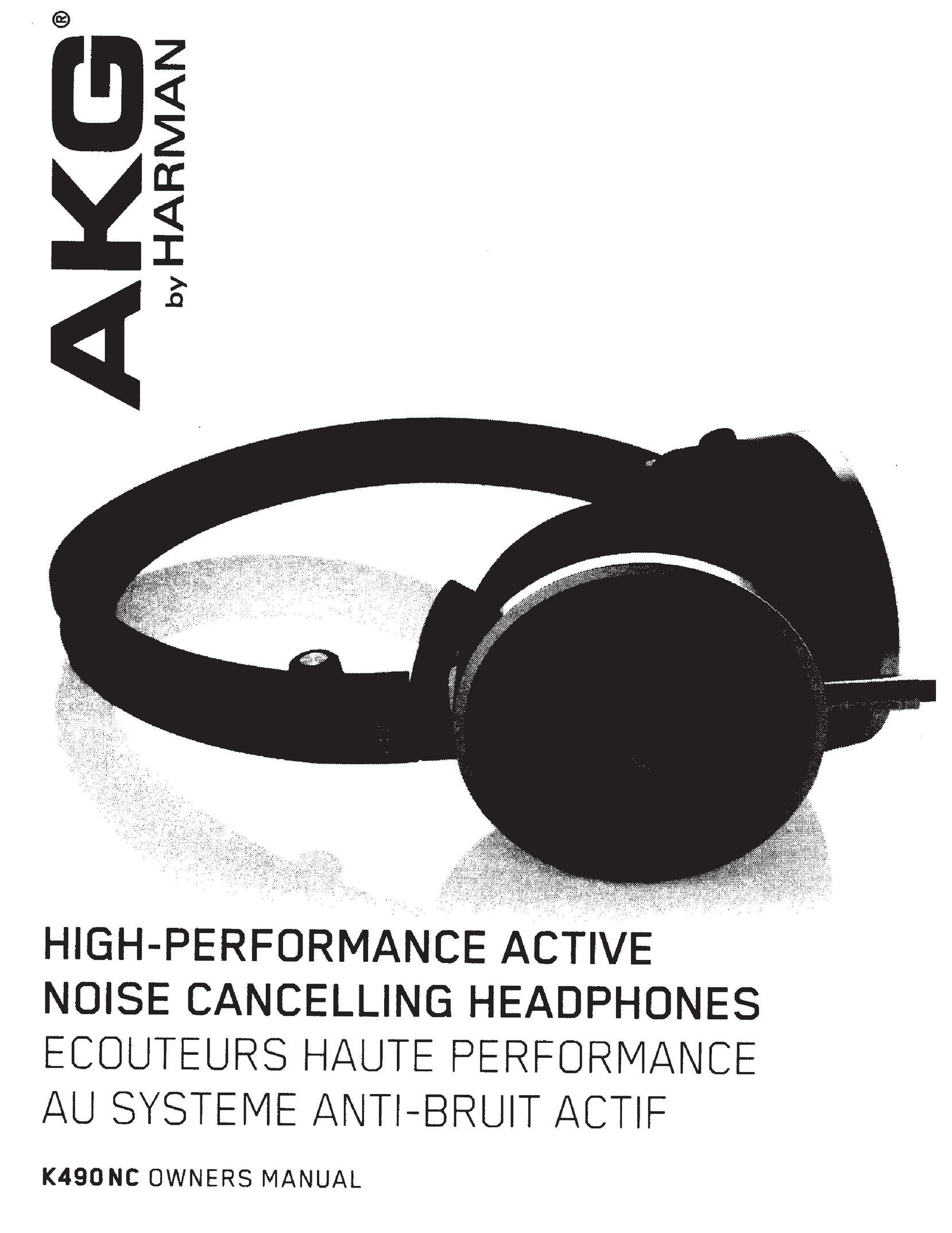 AKG Acoustics K490NC Headphones User Manual
