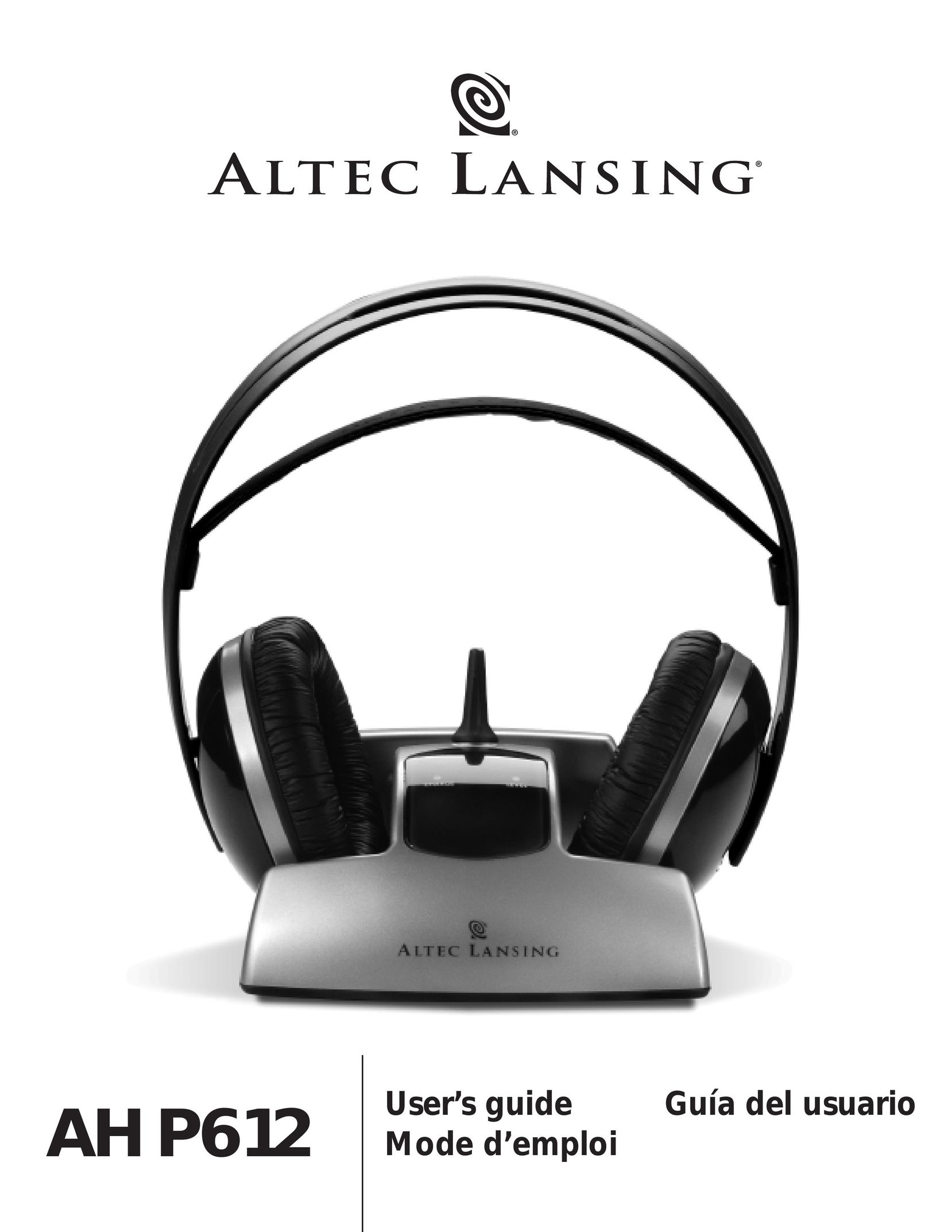Altec Lansing AHP 612 Headphones User Manual