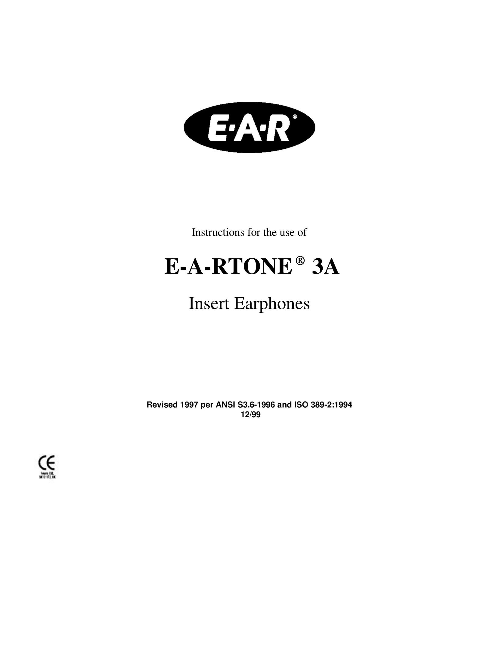 AOSafety E-A-RTONE 3A Headphones User Manual