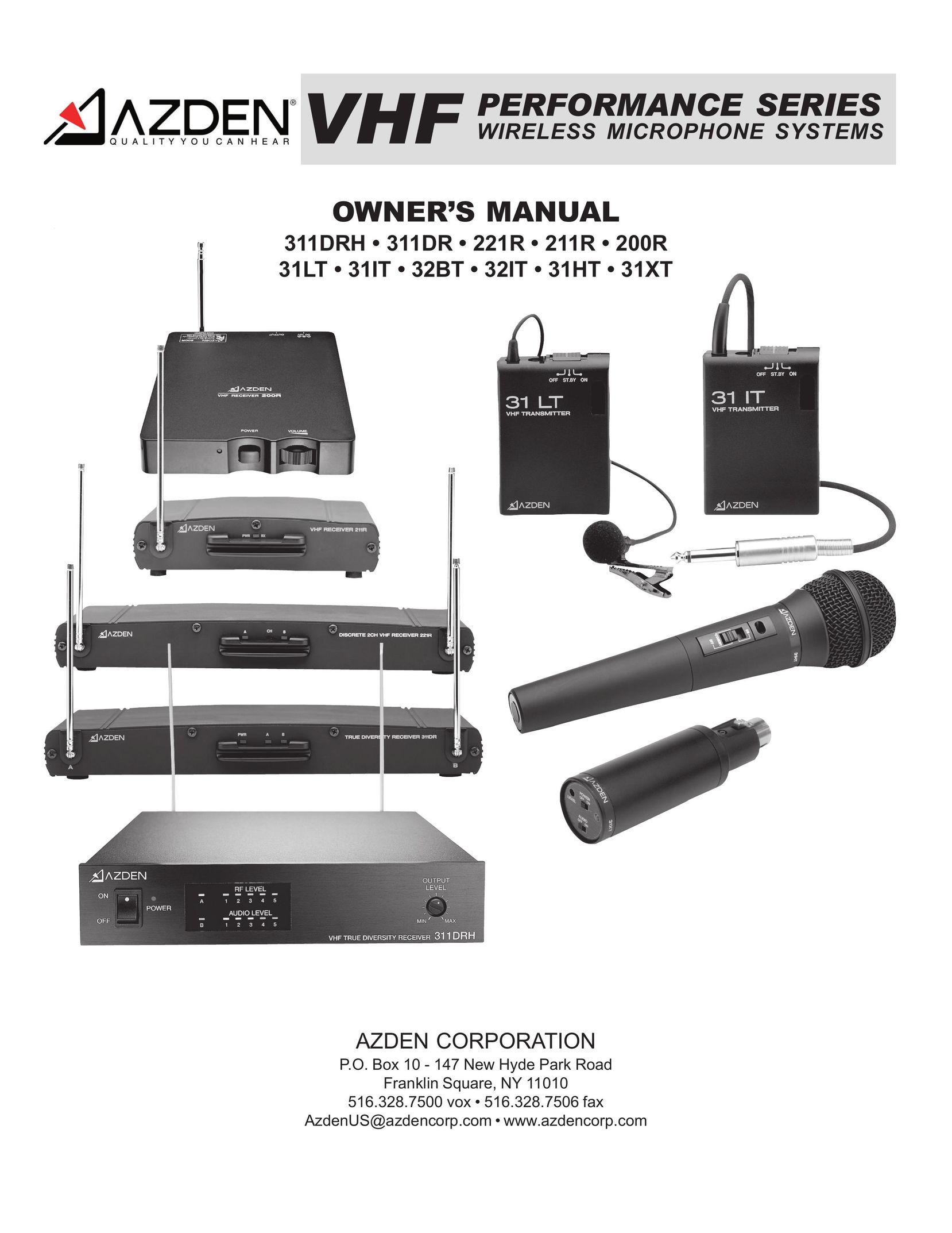 Azden 200R Headphones User Manual
