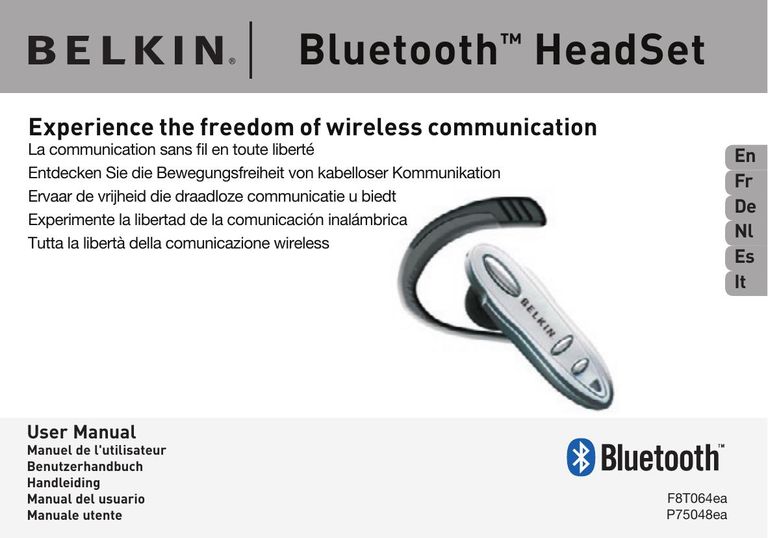Belkin F8T064ea Headphones User Manual