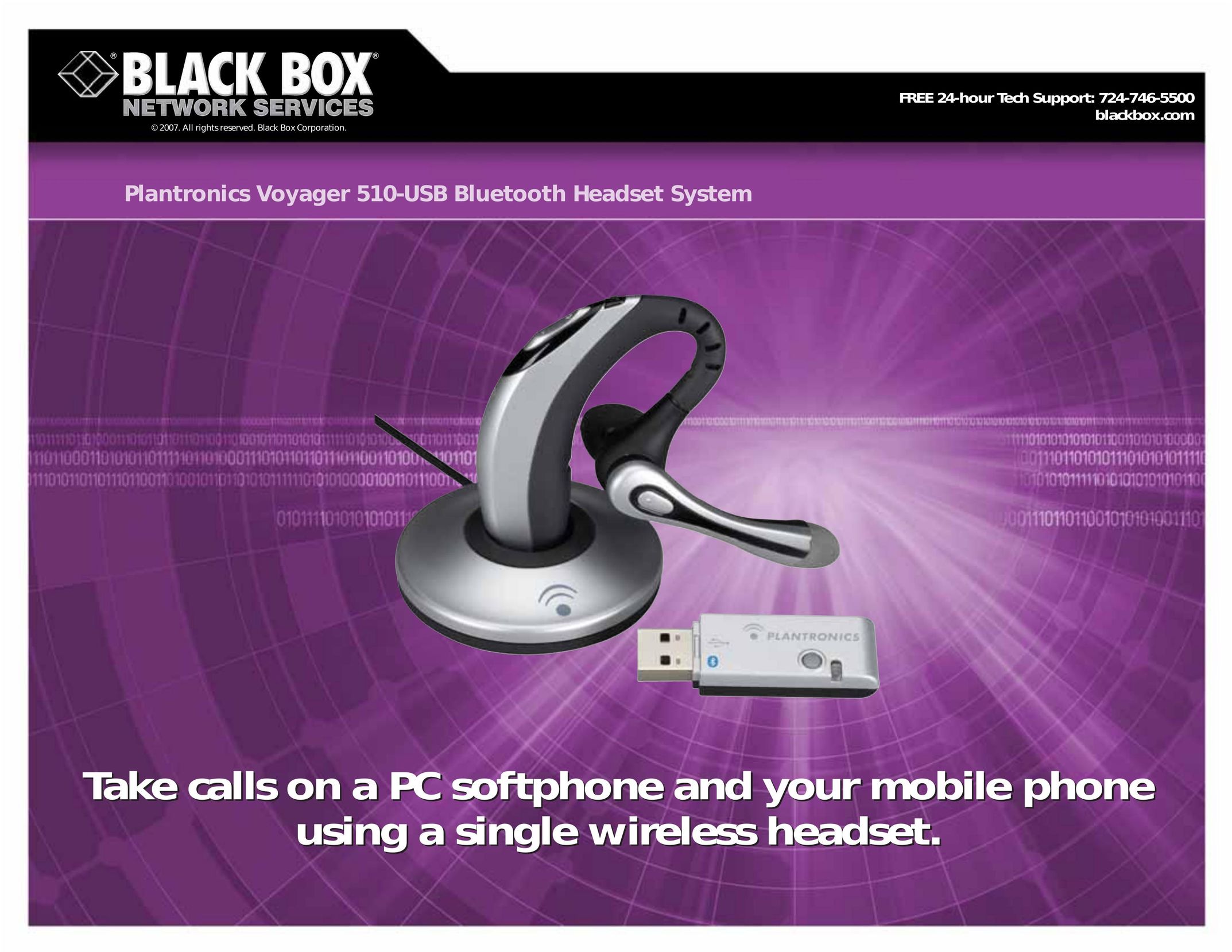 Black Box 510-USB Headphones User Manual