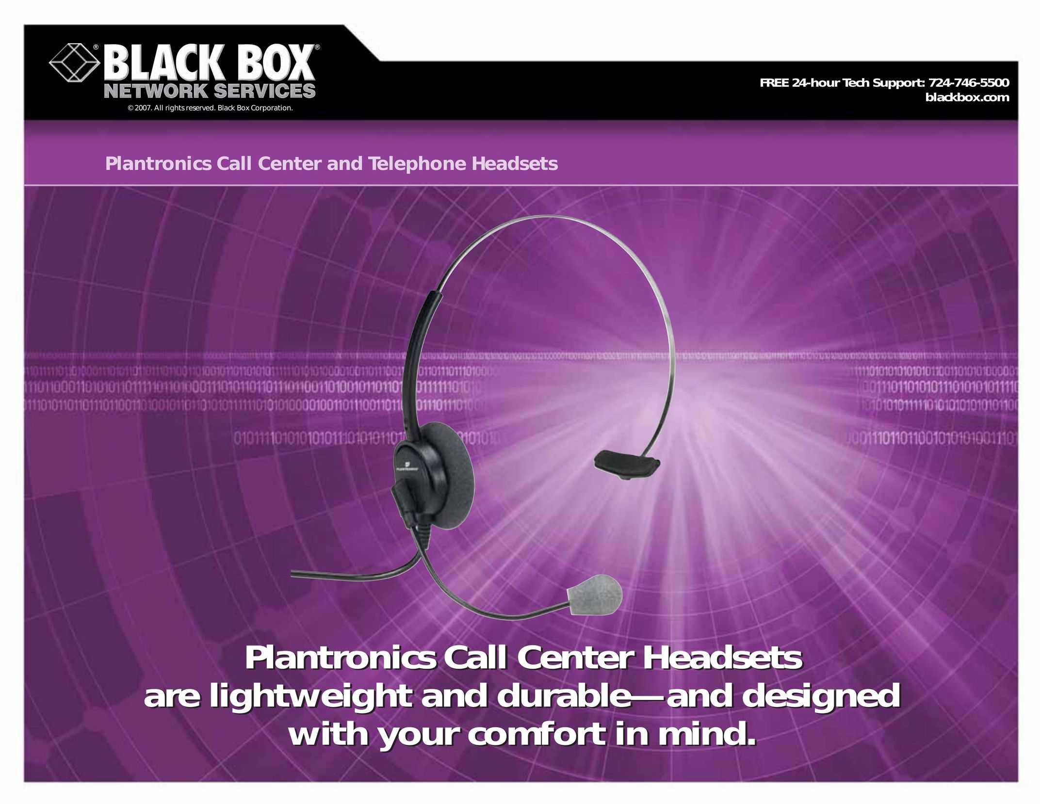 Black Box Call Center Headsets Headphones User Manual