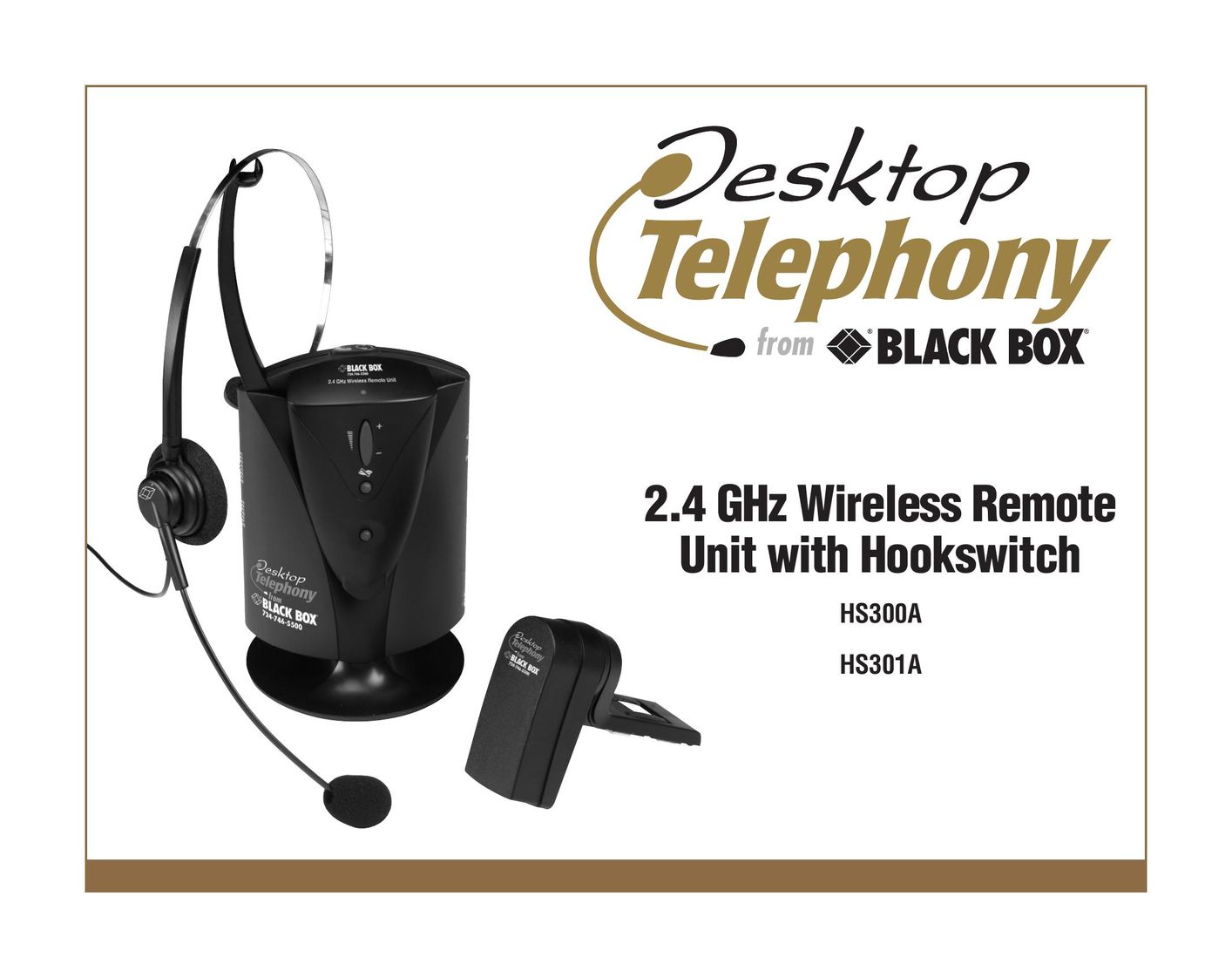 Black Box hs300a Headphones User Manual