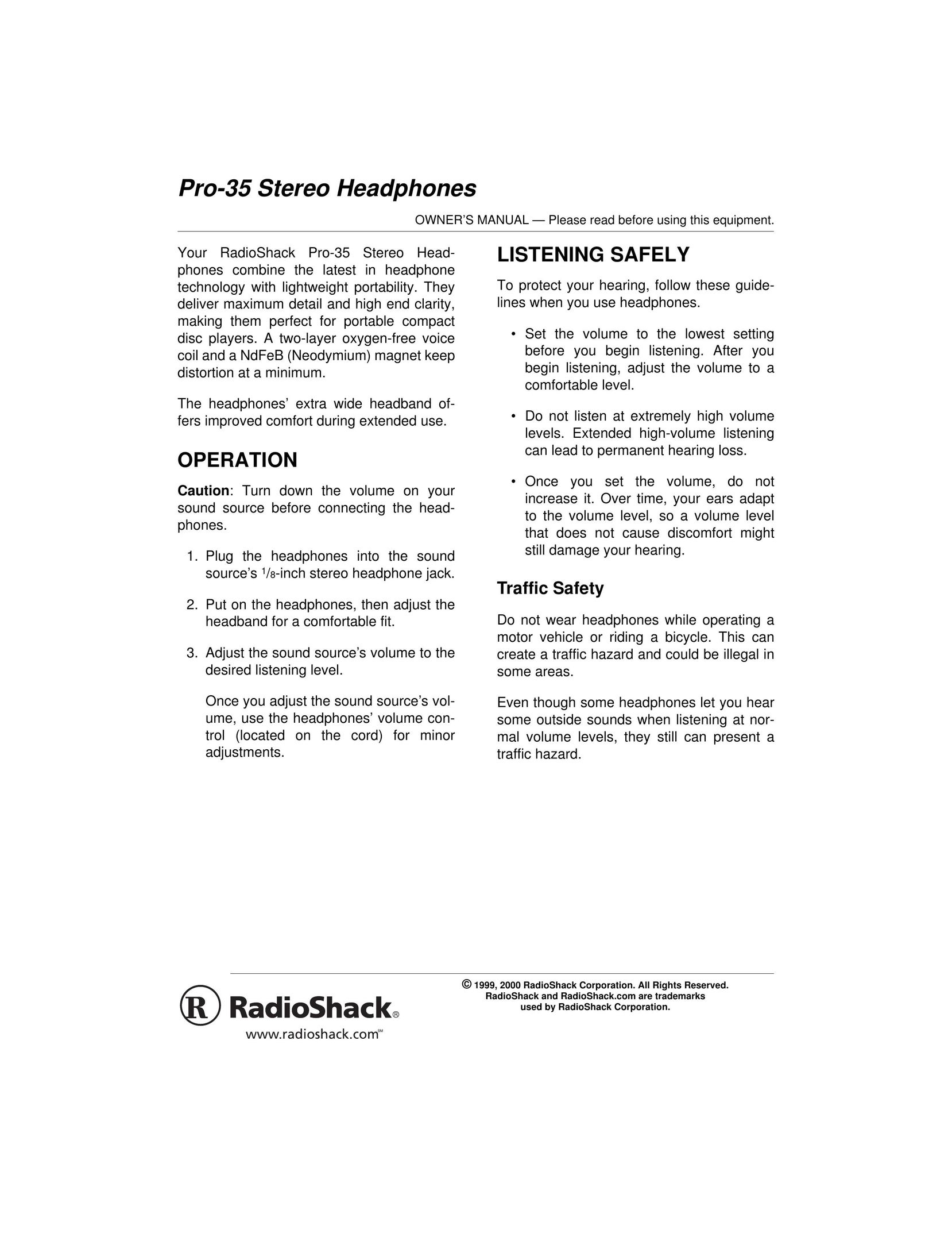 Blackberry PRO-35 Headphones User Manual