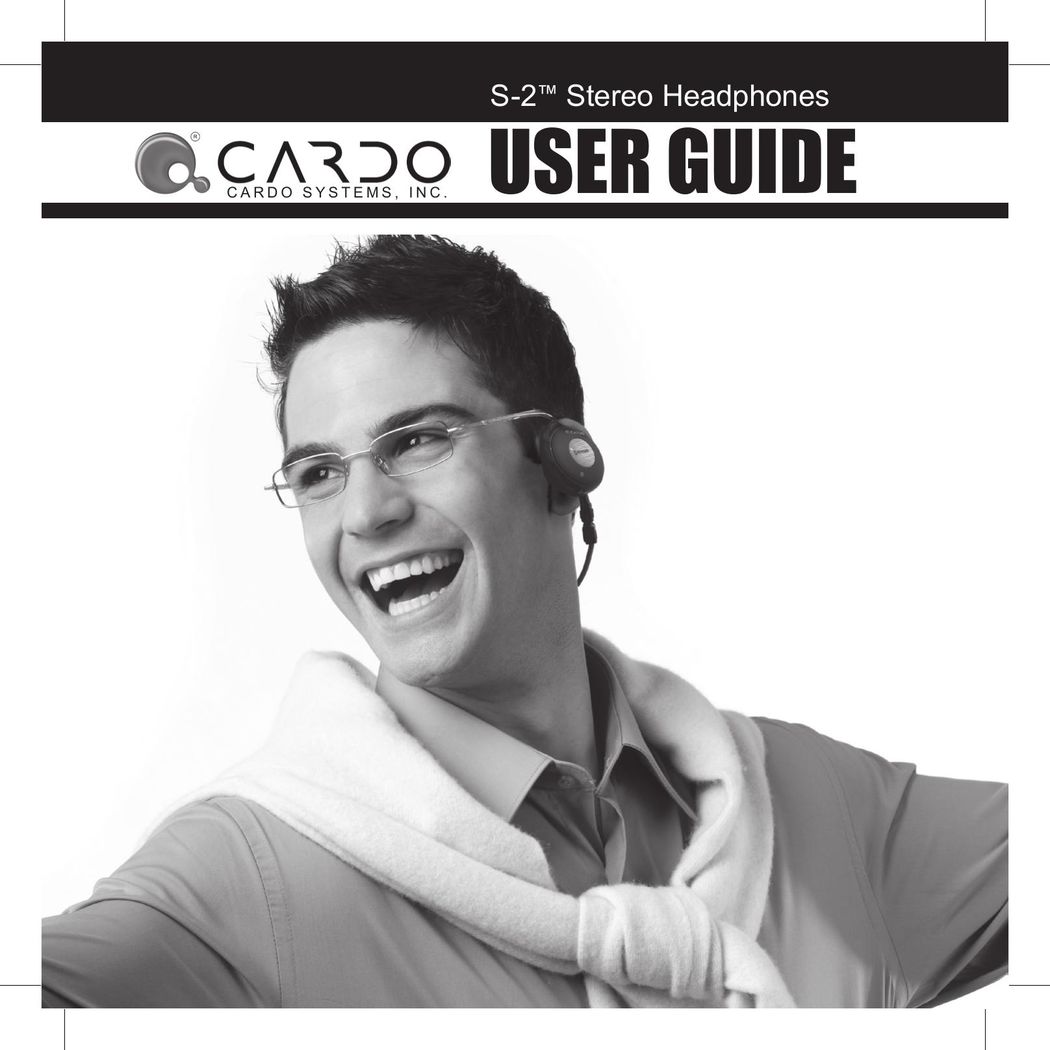 Cardo S-2TM Headphones User Manual
