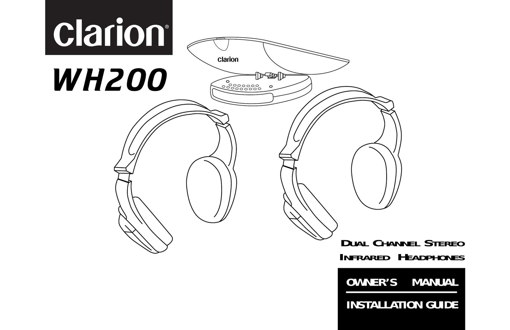 Clarion WH200 Headphones User Manual