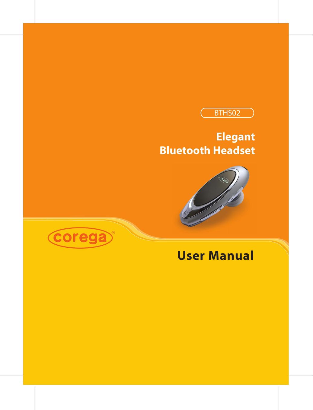 Corega BTHS02 Headphones User Manual