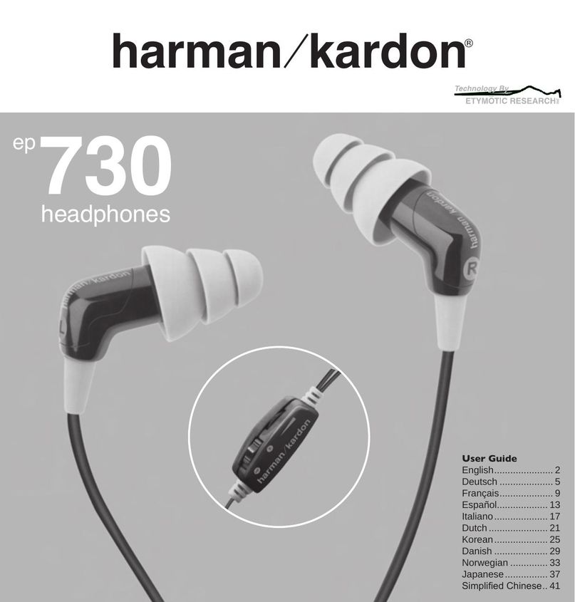 Harman-Kardon EP 730 Headphones User Manual