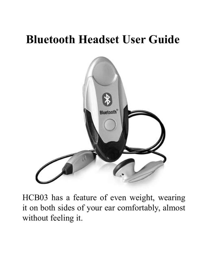Huey Chiao HCB03 Headphones User Manual