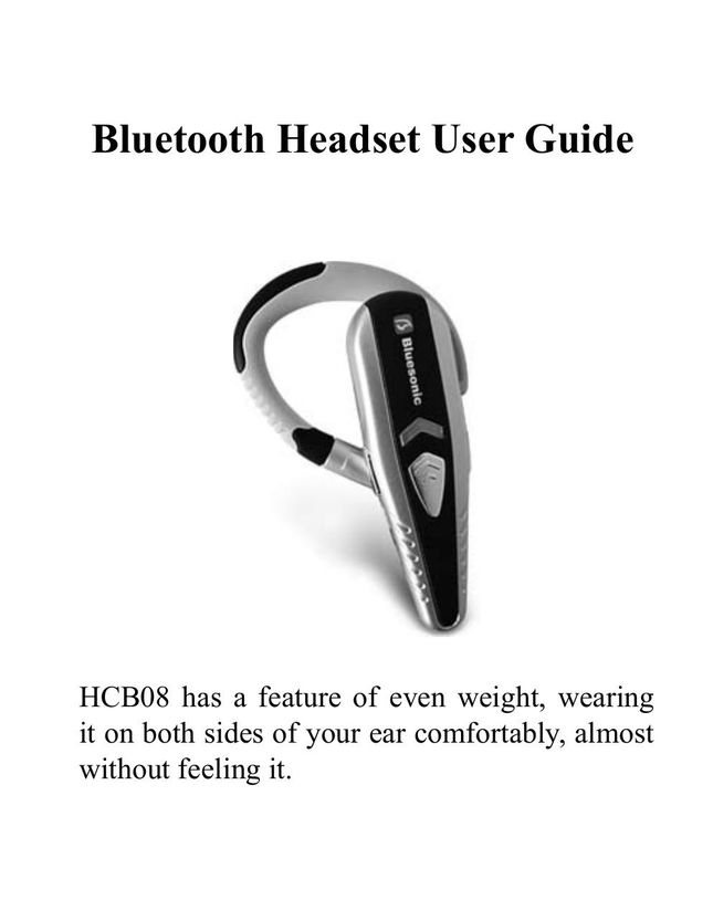 Huey Chiao HCB08 Headphones User Manual