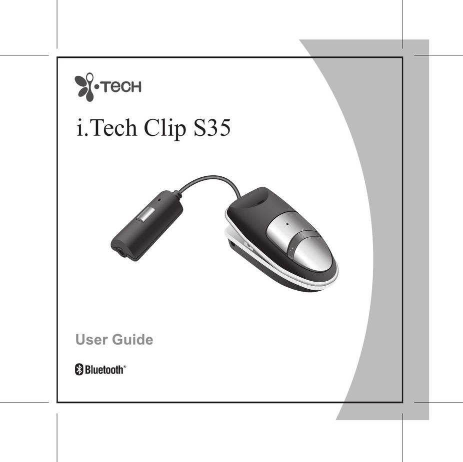 i. Tech Dynamic Clip S35 Headphones User Manual