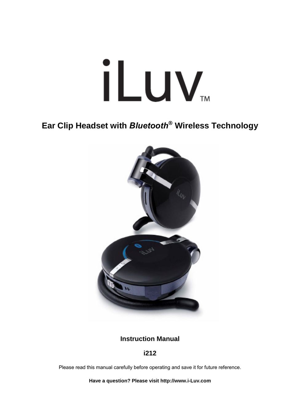 Iluv i212 Headphones User Manual