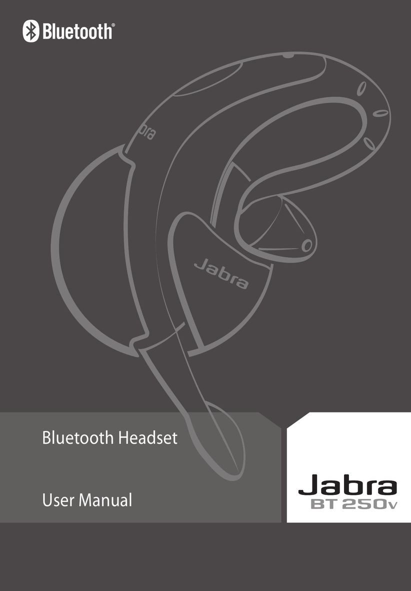 Jabra BT250v Headphones User Manual