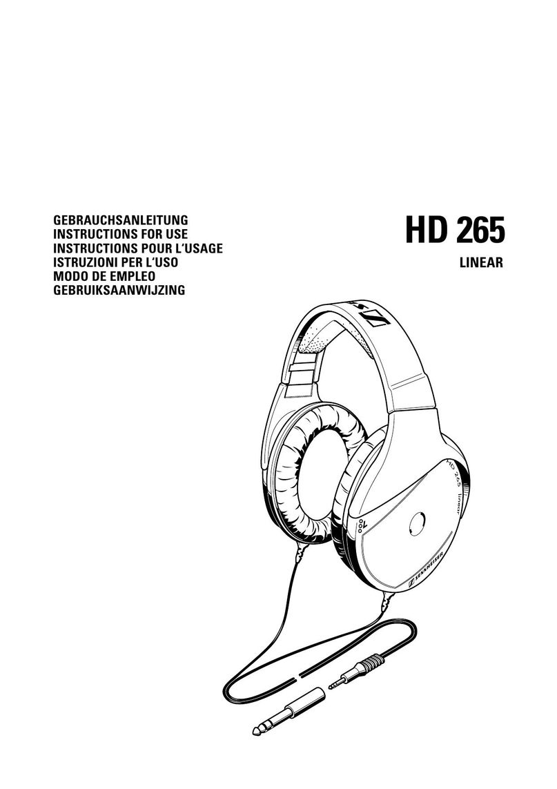 Linear HD 265 Headphones User Manual