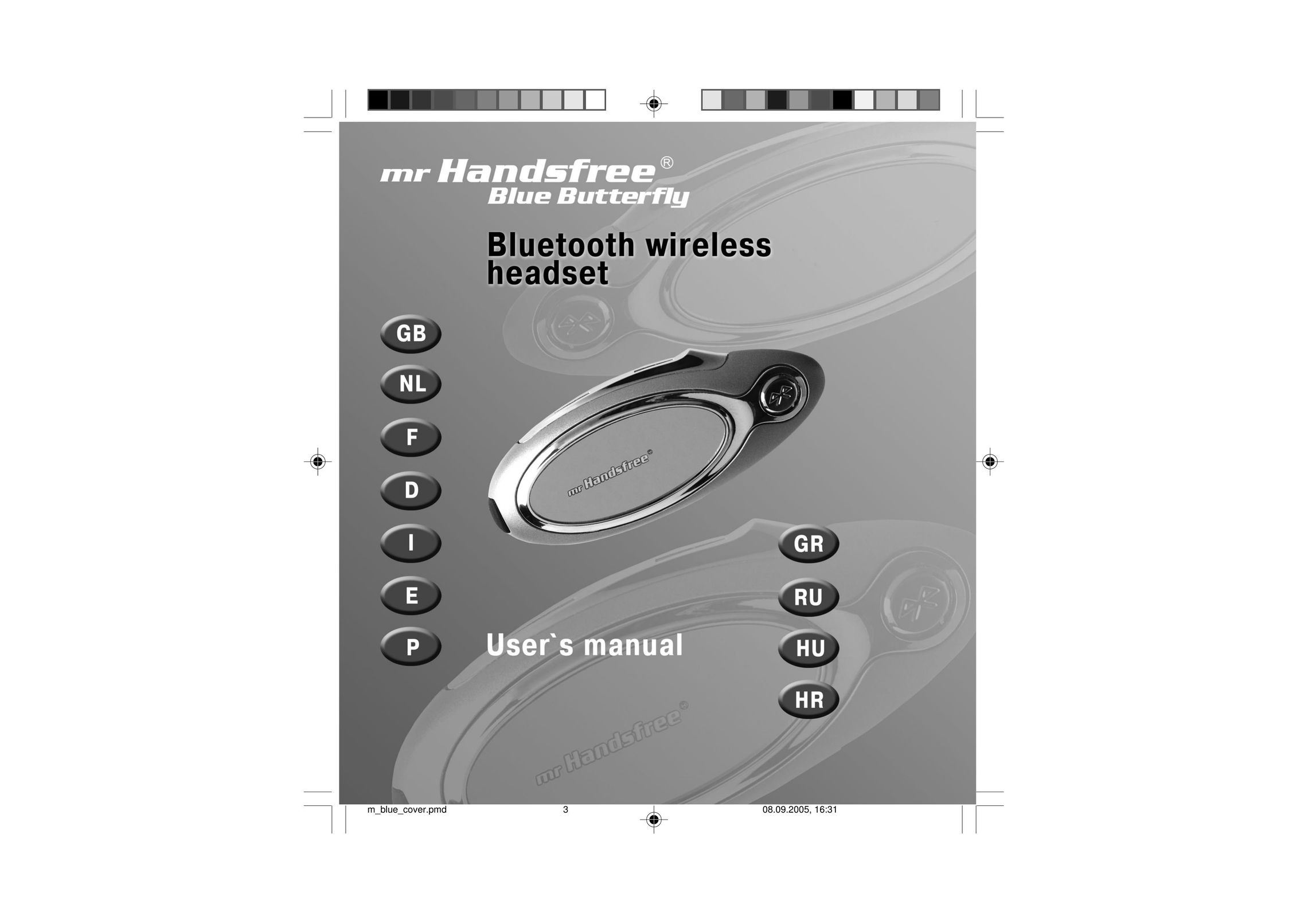 Mr Handsfree Blue Butterfly II Headphones User Manual