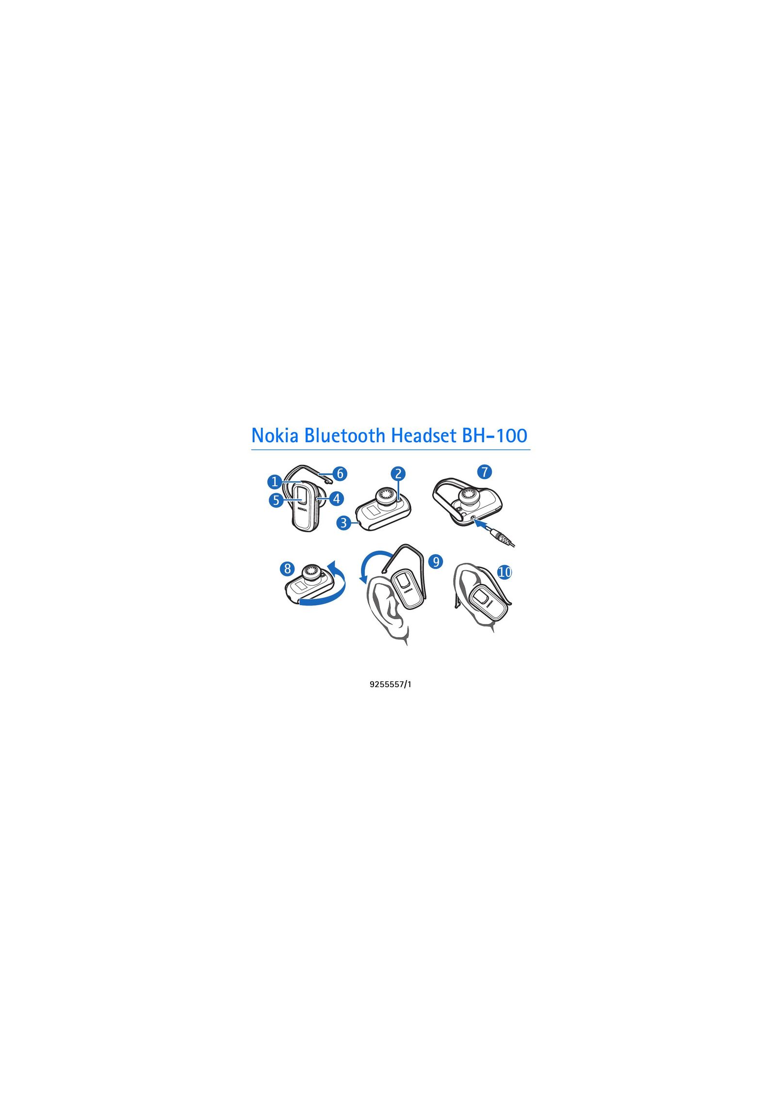 Nokia BH-100 Headphones User Manual