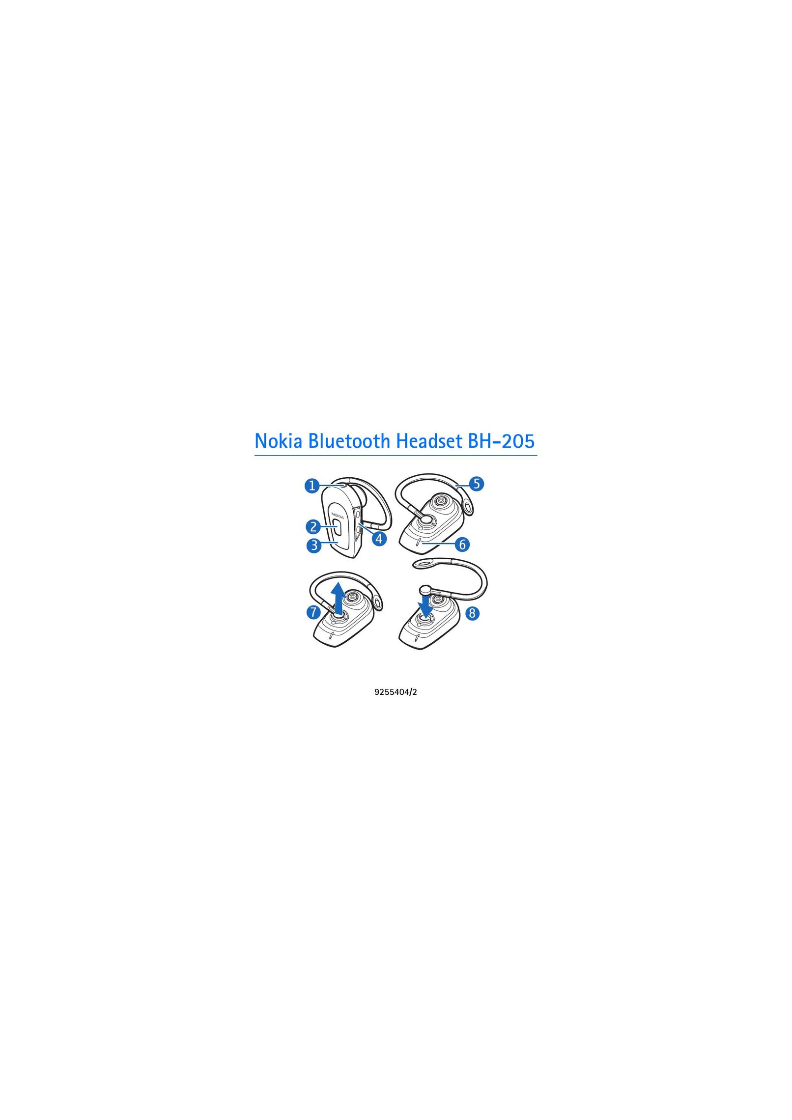 Nokia BH-205 Headphones User Manual