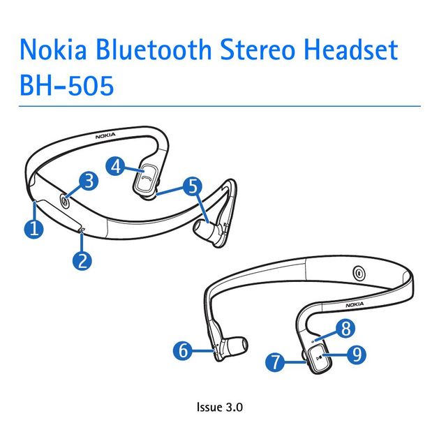 Nokia BH-505 Headphones User Manual